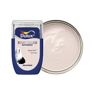 image of Dulux Easycare Bathroom Blush Pink Soft Sheen Emulsion Paint 30ml