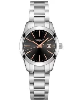 Image of Longines Conquest Classic Black Dial Stainless Steel Womens Watch L2.286.4.52.6 L2.286.4.52.6