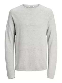 image of JACK & JONES Textured Knitted Pullover Men Grey