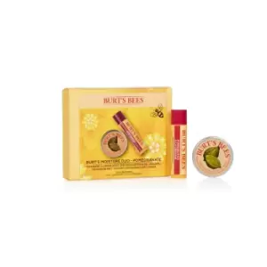 image of Burt's Bees 100% Natural Moisture Duo Gift Set, Pomegranate