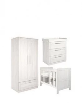 image of Mamas & Papas Atlas Cot Bed, Dresser & Wardrobe