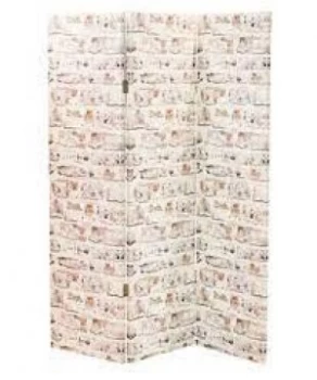 image of Arthouse White Washed Brick Screen Room Divider