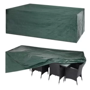 Image of Garden Dining Set Cover Green PE 308x138x89cm