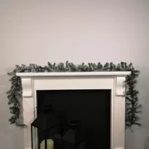 Image of Premier Decorations Ltd - 9ft (2.7m) Premier Christmas Snow Flocked Woodcote Fir Garland
