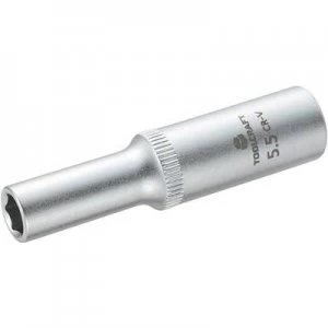 Image of Socket wrench set 6.3mm (1/4) TOOLCRAFT 816094 Spanner size 5.5 mm