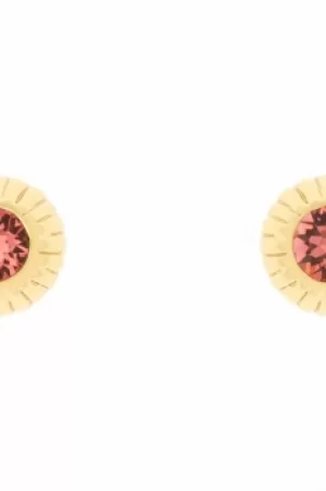 image of Ted Baker Ladies Gold Plated Aubree Plisse Crystal Ball Stud Earring TBJ1304-02-220