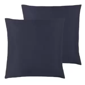 image of Plain Outdoor Twin Pack Cushion Navy