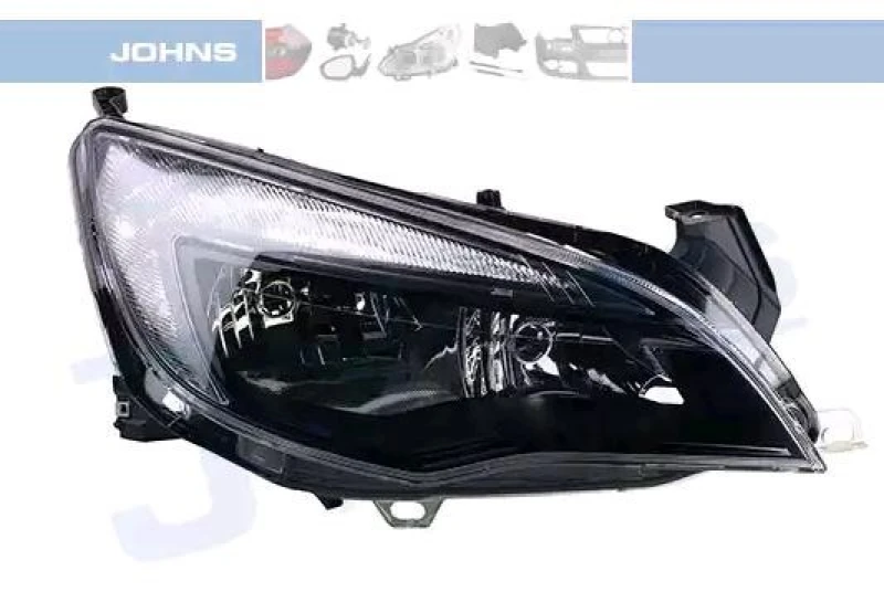 Image of JOHNS 55 10 10-6 Headlights H7/H7, Right, with motor for headlamp levelling Headlight (259)
