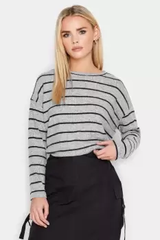 Image of PixieGirl Grey Stripe Soft Touch Top
