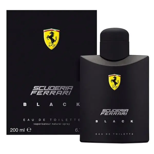 image of Ferrari Black Eau de Toilette For Him 200ml