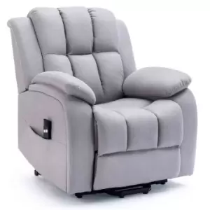 image of Brookline Electric Rise Recliner Chair - Grey