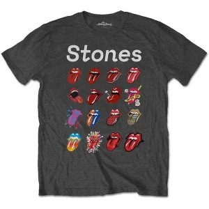 Image of The Rolling Stones - No Filter Evolution Unisex Large T-Shirt - Grey