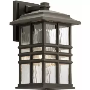 Image of Loops - Outdoor IP44 1 Bulb Wall Light Lantern Olde Bronze LED E27 40W d01624