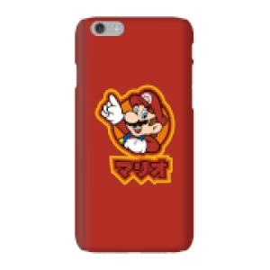 image of Nintendo Super Mario Mario Kanji Phone Case - iPhone 6 - Snap Case - Gloss