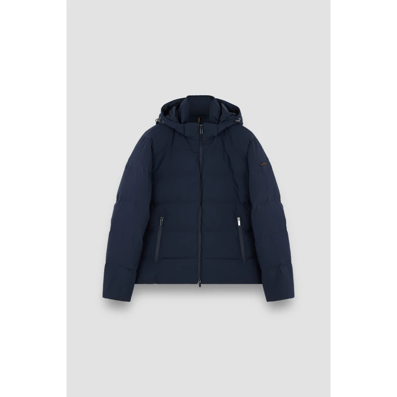Image of Paul And Shark Mens Typhoon Short Puffer Jacket Navy male S