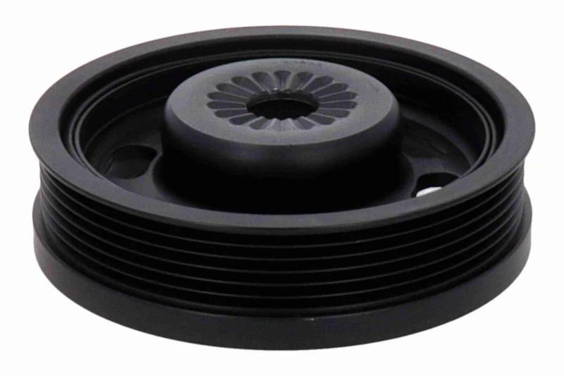 Image of VAICO V10-7816 Crankshaft Pulley Original VAICO Quality Decoupled, Number of ribs: 6 Elastomer Belt Pulley,crankshaft (3213)