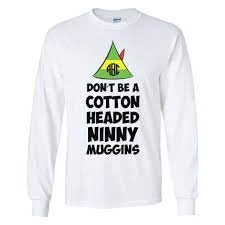 Image of Elf Ninny Muggins Sweatshirt - White - XL