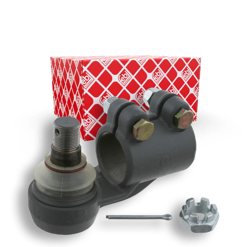 Image of FEBI BILSTEIN 19134 Track rod end OE Turbo NEW, Front Axle Right, with crown nut Tie Rod End (914)