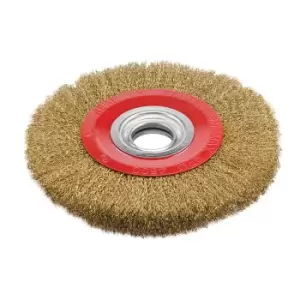 Image of Silverline Brassed Steel Wire Wheel 200 x 20mm 245128