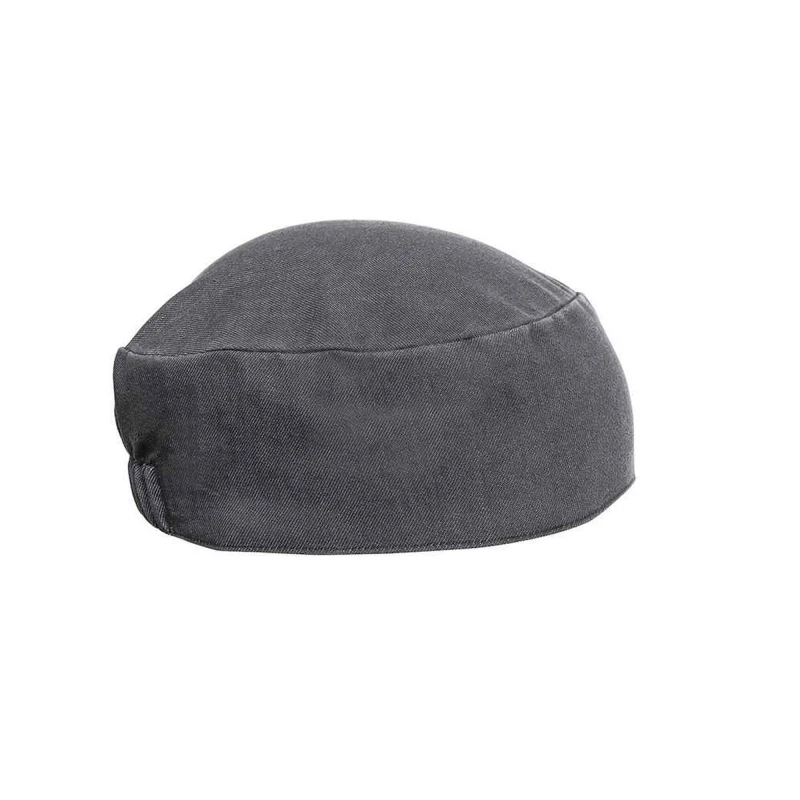 Image of Premier Womens Denim Chef Skull Cap in Dark Grey Dark Grey Female One Size