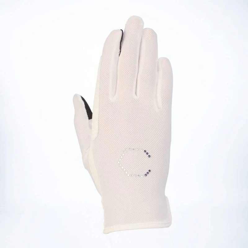 Image of Coldstream Mens Lintlaw Summer Riding Gloves in White Size: XS White Male XS