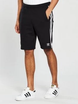 image of adidas Originals 3S Shorts - Black, Size XS, Men