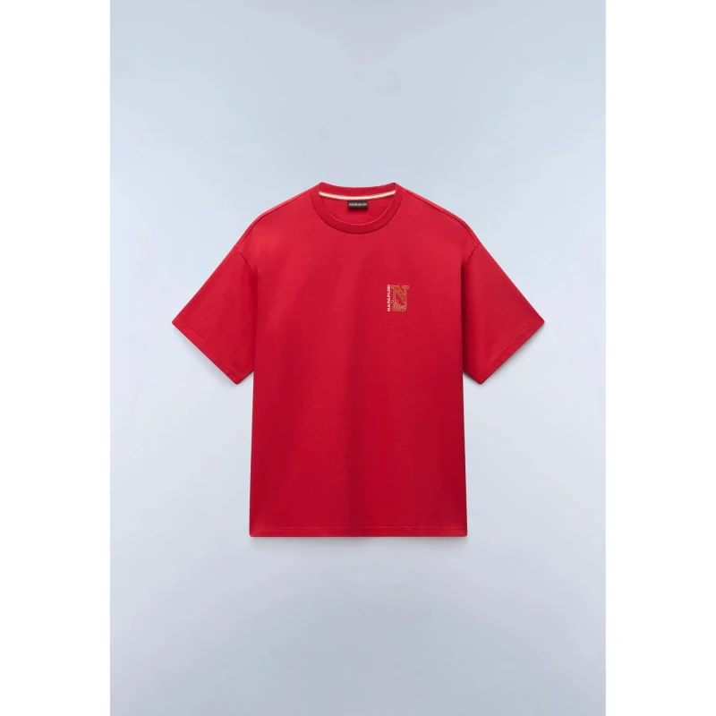 Image of T-Shirt Napapijri Fluorite Rouge Male XL