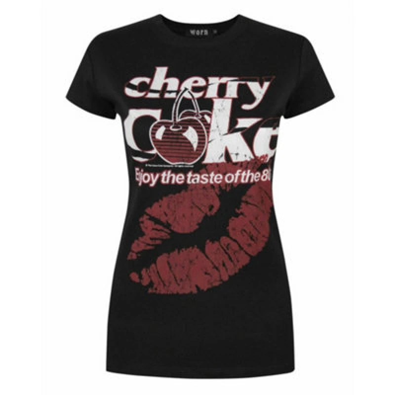 Image of Coca Cola Short Sleeved T-Shirt Black female