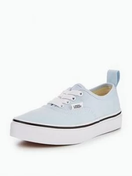 Image of Vans Uy Authentic Elastic Lace Childrens Trainer Blue Size 1