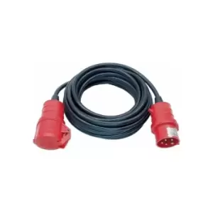 Image of CEE extension cable IP44 10m Black H07RN-F 5G2,5 5-pin