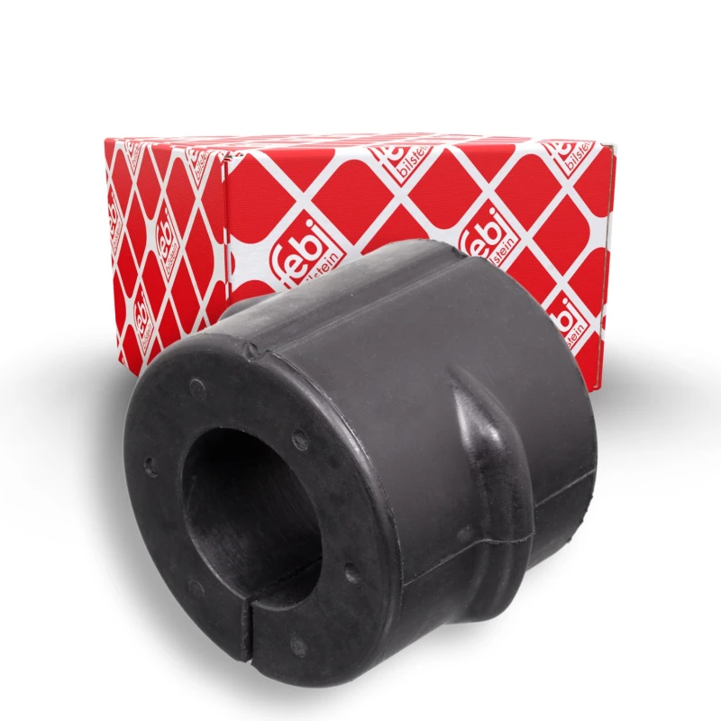 Image of FEBI BILSTEIN 102523 Stabilizer Bushes Front Axle, Rubber Rubber Anti-roll Bar Bush Kit (1334)