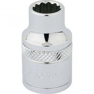 Image of Draper 3/8" Drive Polished Finish Hi Torq Bi Hexagon Socket Imperial 3/8" 5/16"