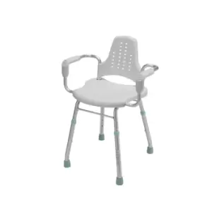 Image of Shower Chair With Arms and Backrest - Croydex