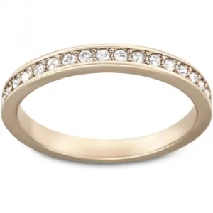 Image of Ladies Swarovski PVD rose plating Size L.5 Rare Ring 52