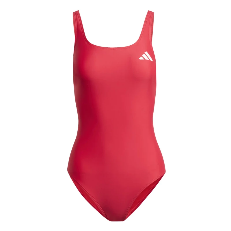 Image of Womens 1 Piece swimsuit adidas V-Back Rouge Female 44
