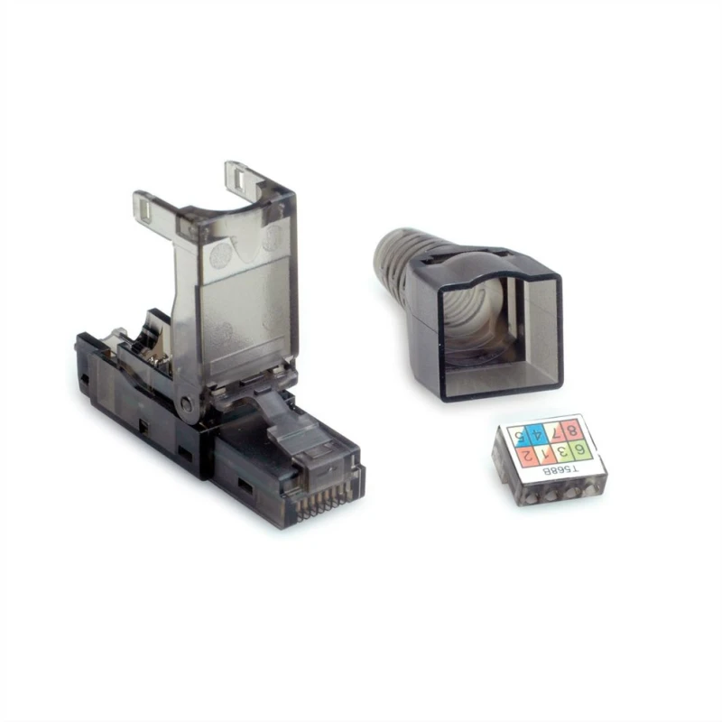 Image of Value 26.99.0372 wire connector RJ45 Black. Transparent