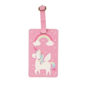 Image of Sass & Belle Rainbow Unicorn Luggage Tag