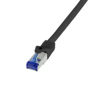 Image of LogiLink C6A033S networking cable Black 1m Cat6a S/FTP (S-STP)