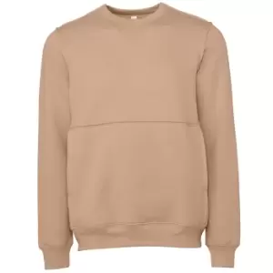 Image of Bella + Canvas Unisex Adult Raw Seam Sweatshirt (XS) (Oatmeal Grey Heather)