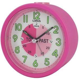 image of Lorus Kids Time Teacher Beep Alarm Clock - Pink