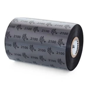 Image of Zebra 02100BK04045 Original Wax Printer Ribbon 2100 (40mm x 450m)