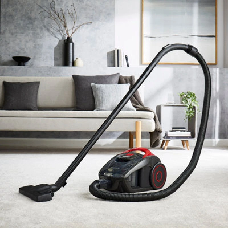 Image of Geepas Vacuum Cleaner Bagless Cylinder Cyclone System HEPA Filter 700W 1.5L Tank Red unisex