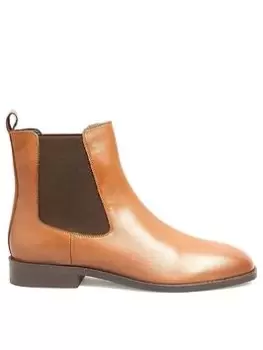 image of Long Tall Sally Leather Chelsea Boot Tan, Brown, Size 10, Women