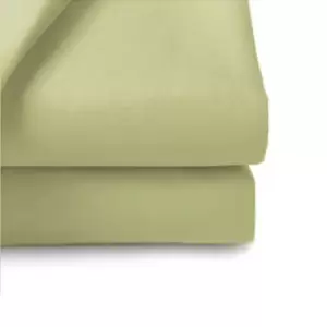 Image of Belledorm 200 Thread Count Fitted Sheet, King , Olive