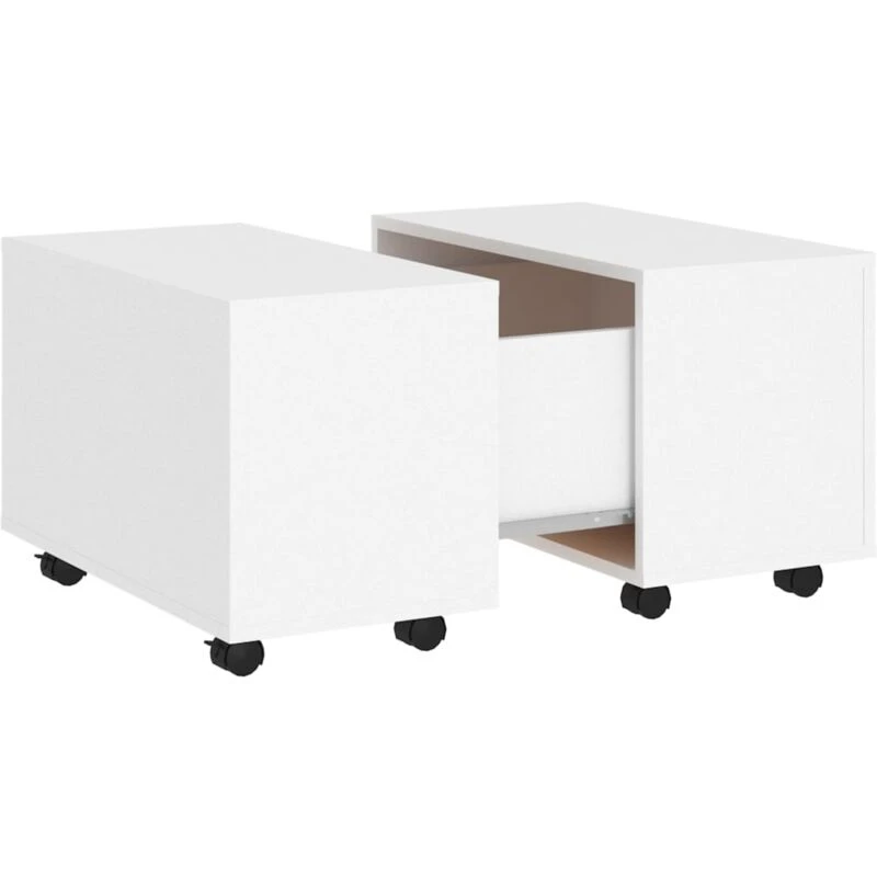 Image of VIDAXL Coffee Table White 60x60x38cm Engineered Wood Vidaxl 8720286560594