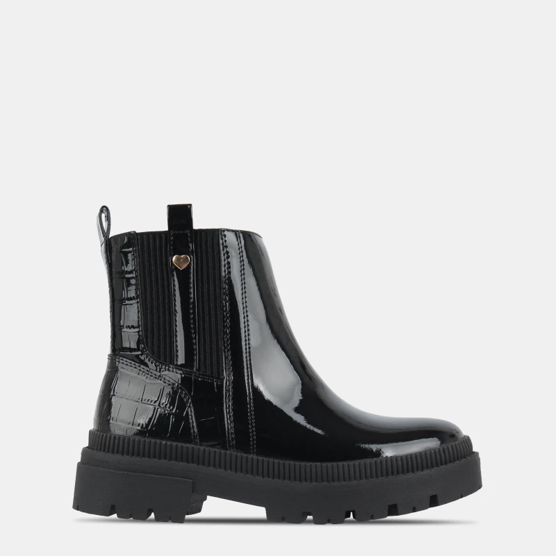 Image of Miso Kids Stud Chelsea Boots Black Patent female C10 (28)