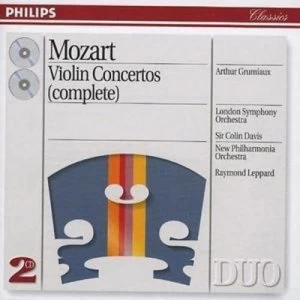 Image of Violin Concertos Nos 1 and 2 by Wolfgang Amadeus Mozart CD Album