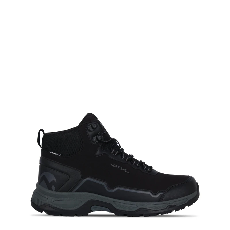Image of Gelert Softshell Mid Mens Walking Boots - Black 6