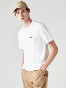 Image of Lacoste X National Geographic Leopard Croc T-Shirt - White