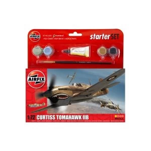 Image of Curtiss Tomahawk IIB 1:72 Air Fix Small Starter Set